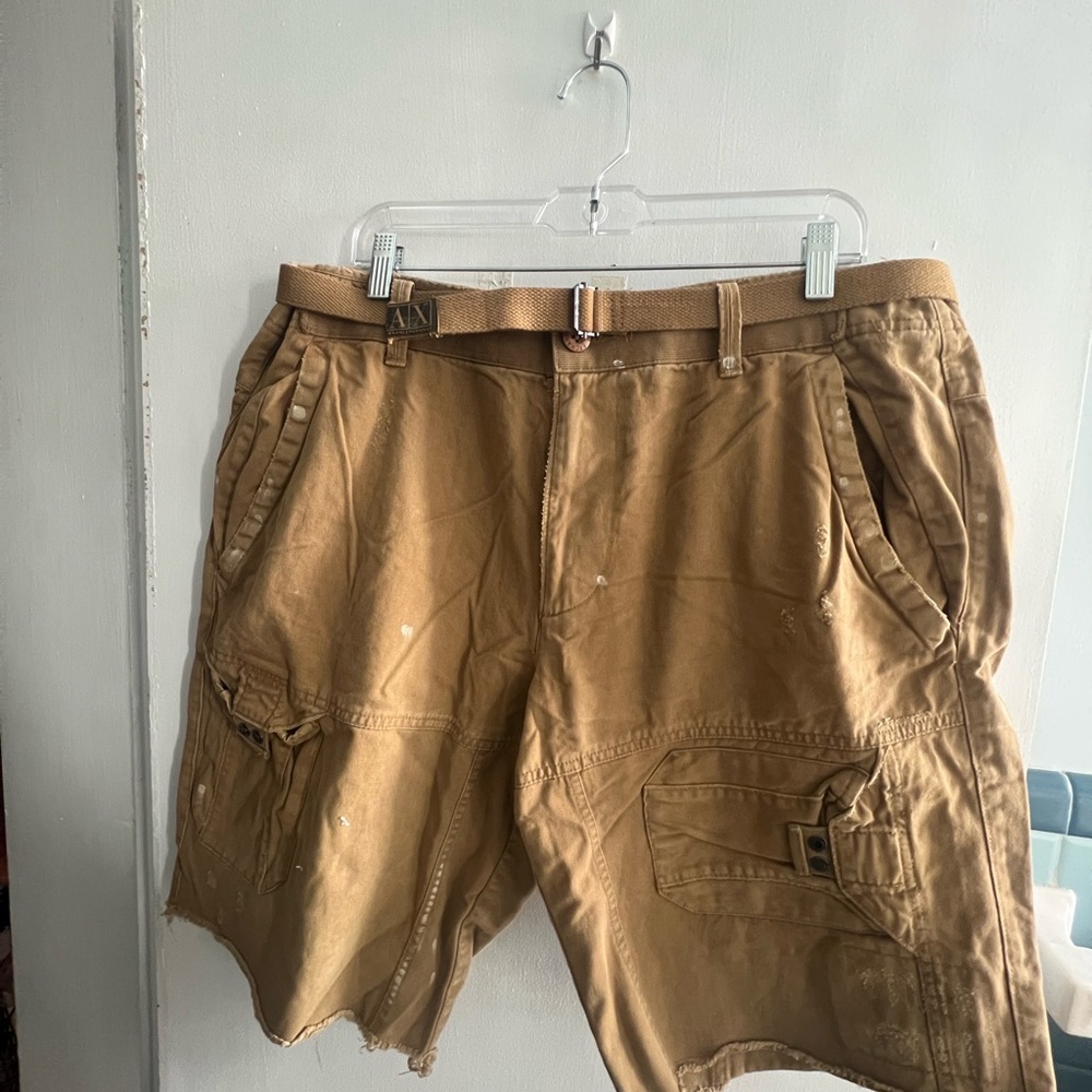 Men’s Armani Exchange Vintage Cargo Shorts Sz 38